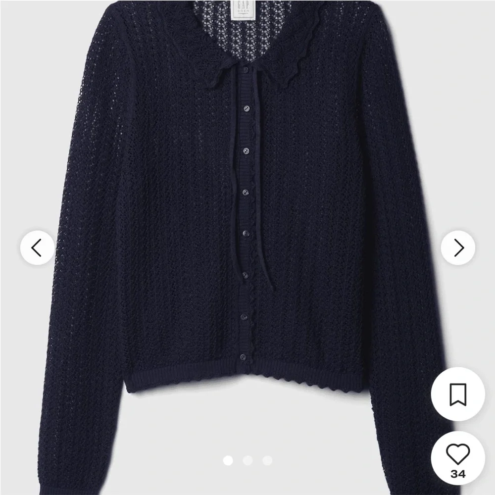 Gap x Doen Linen Blend Cardigan - Picture 2 of 4